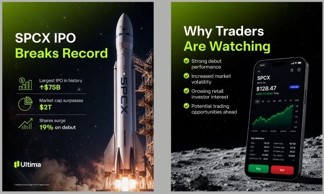 SpaceX CFD上线Ultima Markets平台