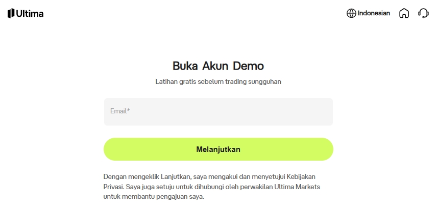 buka demo account