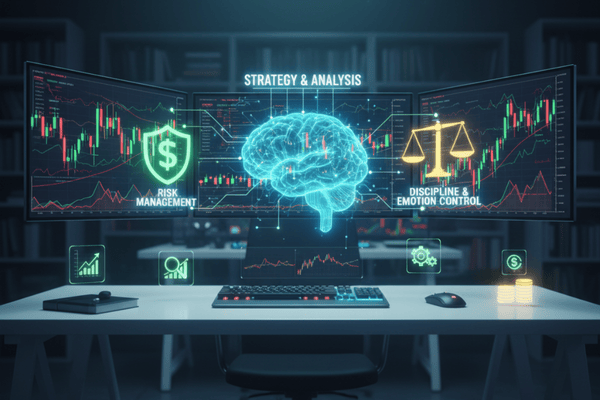 ilustrasi digital dari apa itu trading - Ultima Markets