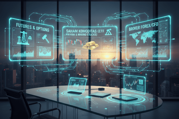 ilustrasi dari instrumen komoditas yang populer - ultima markets