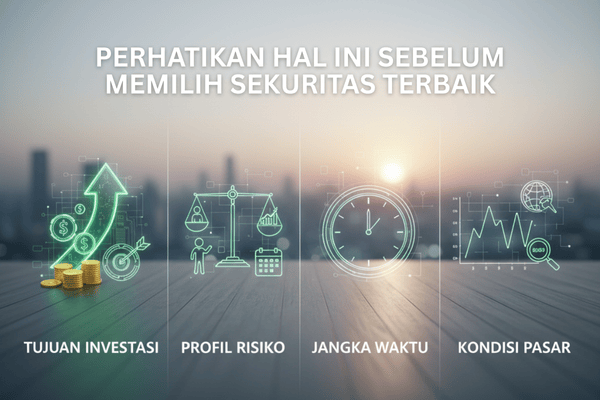 ilustrasi hal yang harus diperhatikan sebelum memilih sekuritas terbaik - ultima markets