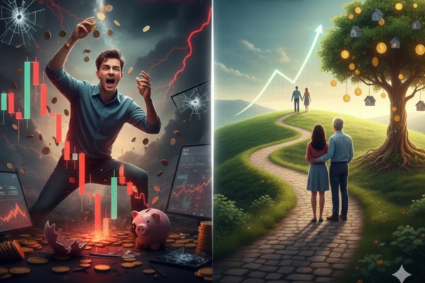 ilustrasi mitos dan realita investasi jangka panjang - ultima markets