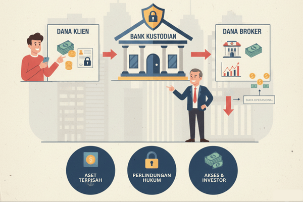 ilustrasi prinsip segregasi dan kustodian broker saham - ultima markets
