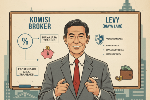 ilustrasi struktur biaya transaksi broker saham - ultima markets