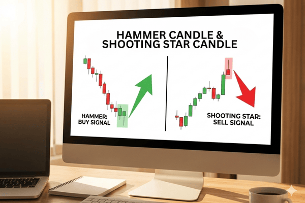 validasi hammer candle dan shooting star candle - ultima markets