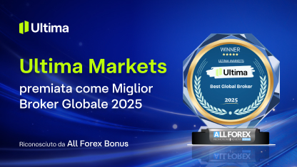 Ultima Markets premiata come Miglior Broker Globale 2025