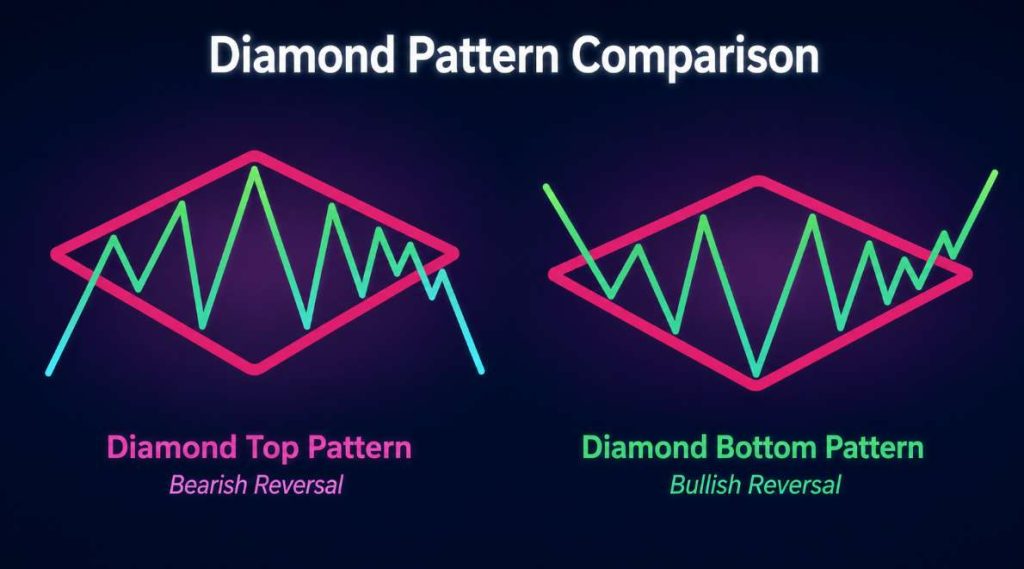 Diamond Pattern: Cara Kenal Top & Bottom Pattern | Ultima Markets