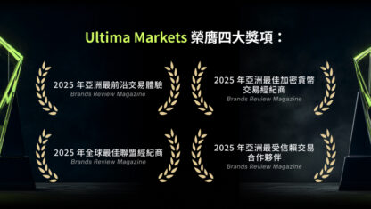 Ultima Markets 榮膺 《Brands Review Magazine》2025 年度四大獎項