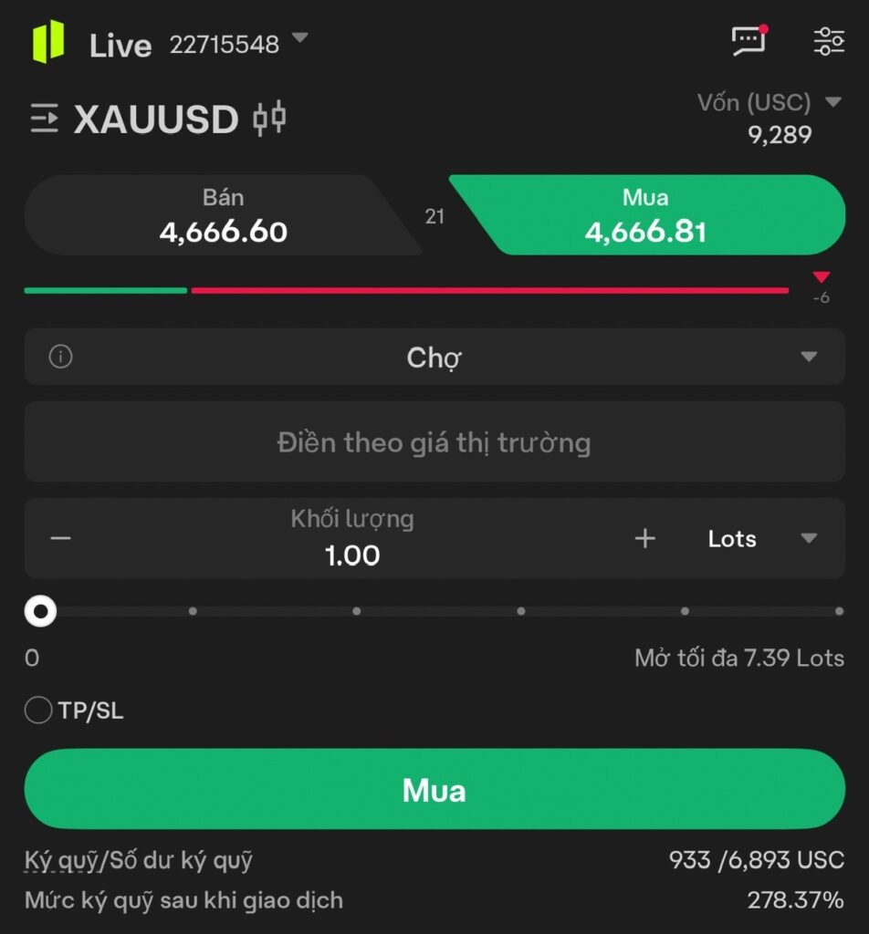 Giao dịch XAUUSD tại Ultima Markets