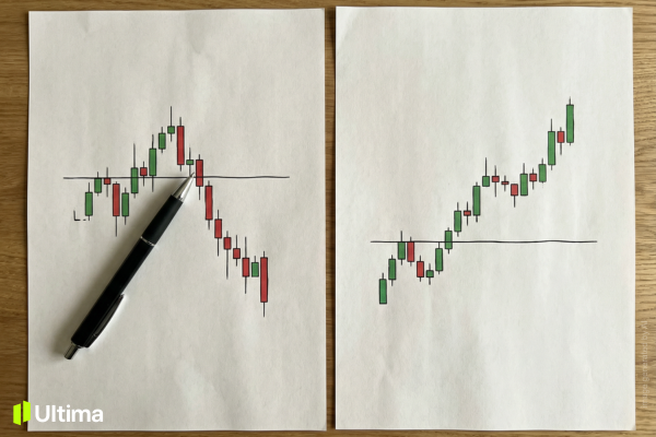 So sánh bull trap và breakout thật trên biểu đồ