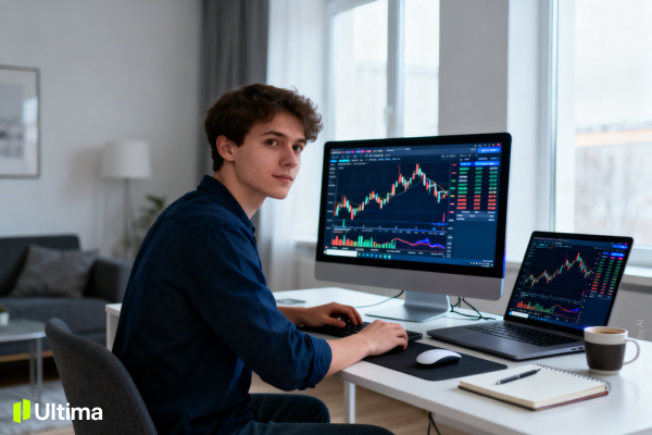 Ảnh minh họa demo trading trên nền tảng giao dịch dành cho người mới 