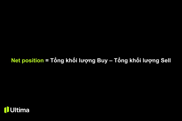 Công thức tính vị thế ròng buy sell lot trên bảng giao dịch forex