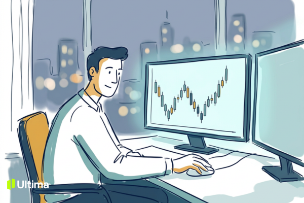 Trader phân tích biểu đồ có mô hình 2 đáy hình chữ W đang hình thành