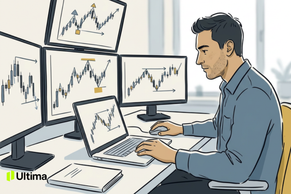 Trader đọc cấu trúc thị trường trên biểu đồ giá