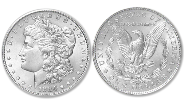 1884 P Morgan Silver Dollar