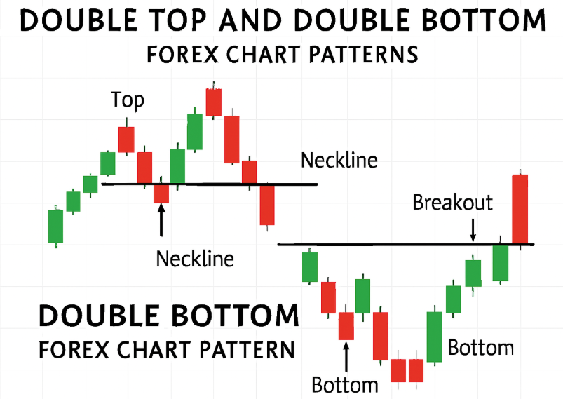 Double Top And Double Bottom Forex Chart Patterns