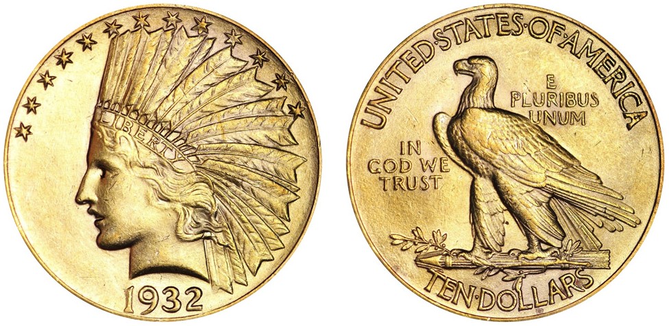 1932 Indian Head Gold Quarter Eagle