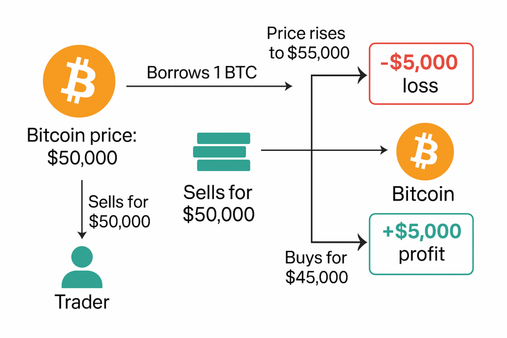 Bitcoin Short Selling Example