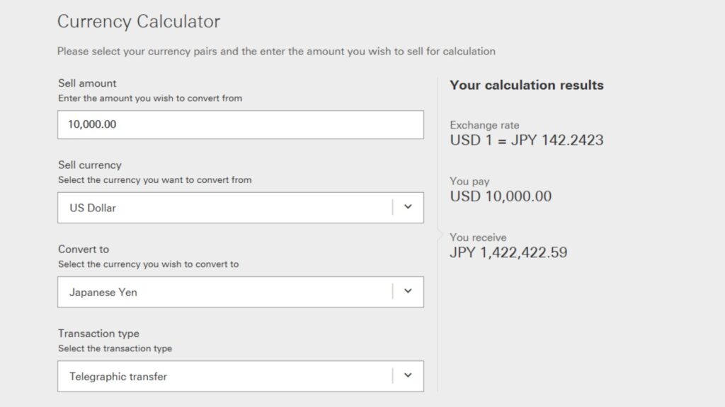 Functionality of exchange rate converter- ultima markets