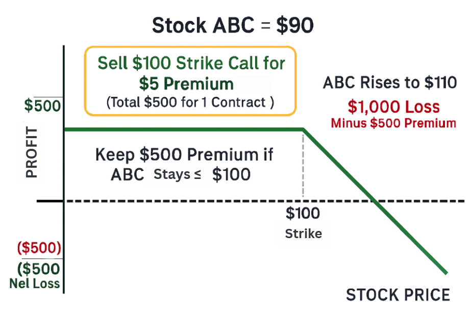 Short Call Option Example