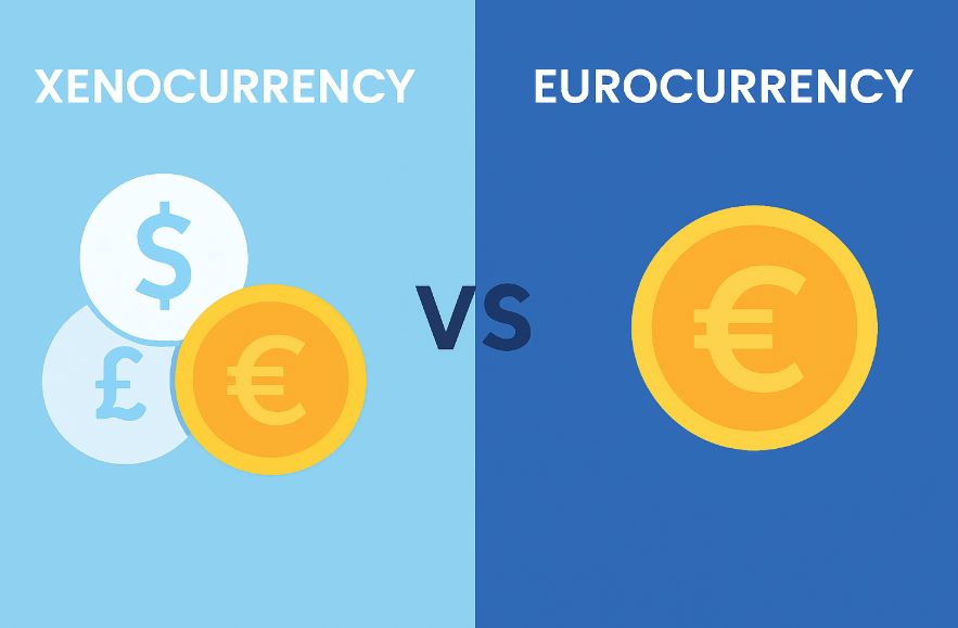 Xenocurrency vs Eurocurrency
