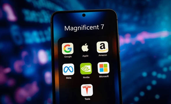 mag1 | Ultima Markets The magnificent 7 stocks include Google, Apple, Amazon, Microsoft, Nvidia, Tesla and Meta. - Ultima Markets