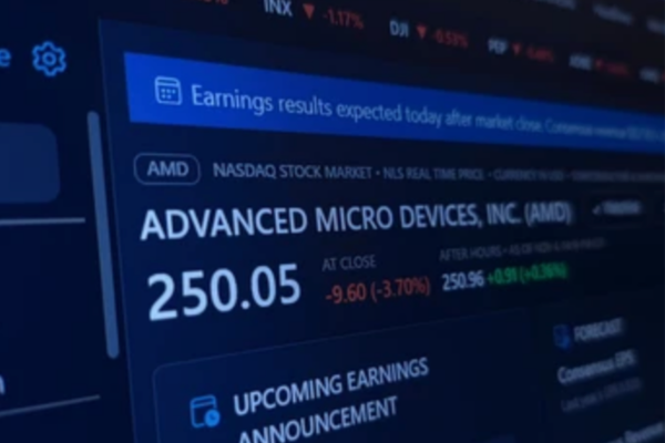 At the latest quote, AMD is only slightly lower. - Ultima Markets