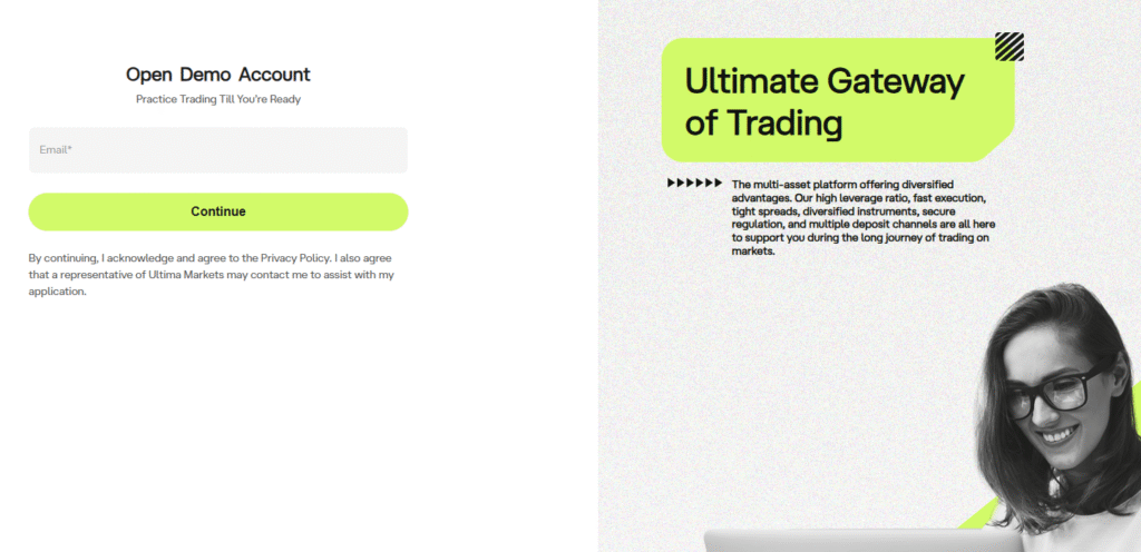 demo account ultima markets