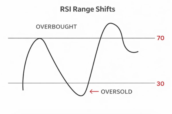 In general, a reading below 30 is seen as oversold, while a reading above 70 is seen as overbought. - Ultima Markets