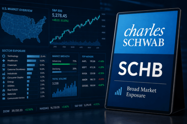 The Schwab U.S. Broad Market ETF (SCHB) is one of the best ETF on the Schwab ETF List buy. - Ultima Markets