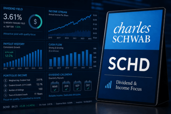 The schwab dividend etf (SCHD)  is one of the best ETF on the Schwab ETF List buy. - Ultima Markets