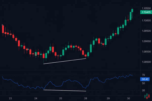Hidden divergence is a technical analysis signal that helps traders identify trend continuation after a pullback. - Ultima Markets