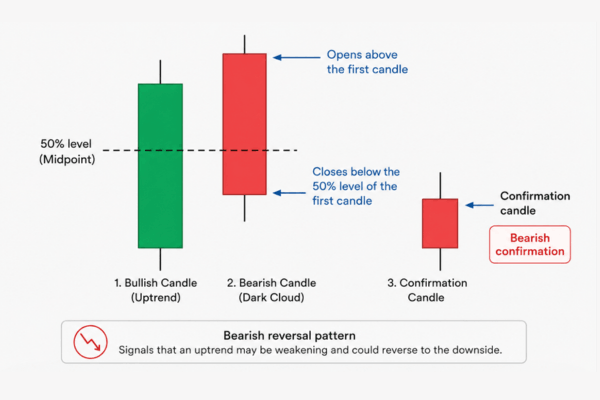 How to identify the Dark Cloud Cover Pattern. - Ultima Markets