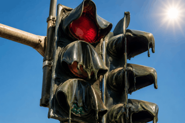 extreme heat in Europe has melted traffic lights. - Ultima Markets