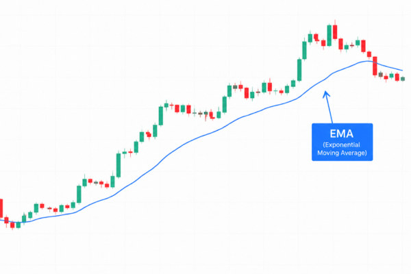 An Exponential Moving Average (EMA) is a moving average that gives greater importance to recent price data. - Ultima Markets