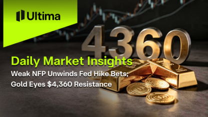 Weak NFP Unwinds Fed Hike Bets; Gold Eyes $4,360 Resistance