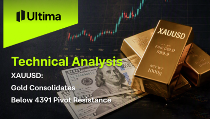 XAUUSD: Gold Consolidates Below 4391 Pivot Resistance