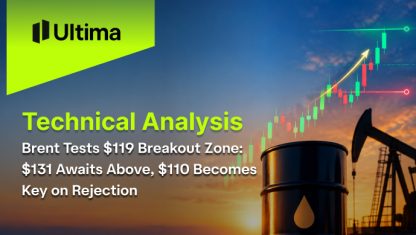 Brent Tests $119 Breakout Zone: $131 Awaits Above, $110 Becomes Key on Rejection
