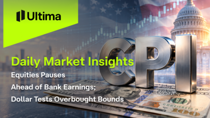 Equities Pauses Ahead of Bank Earnings; Dollar Tests Overbought Bounds